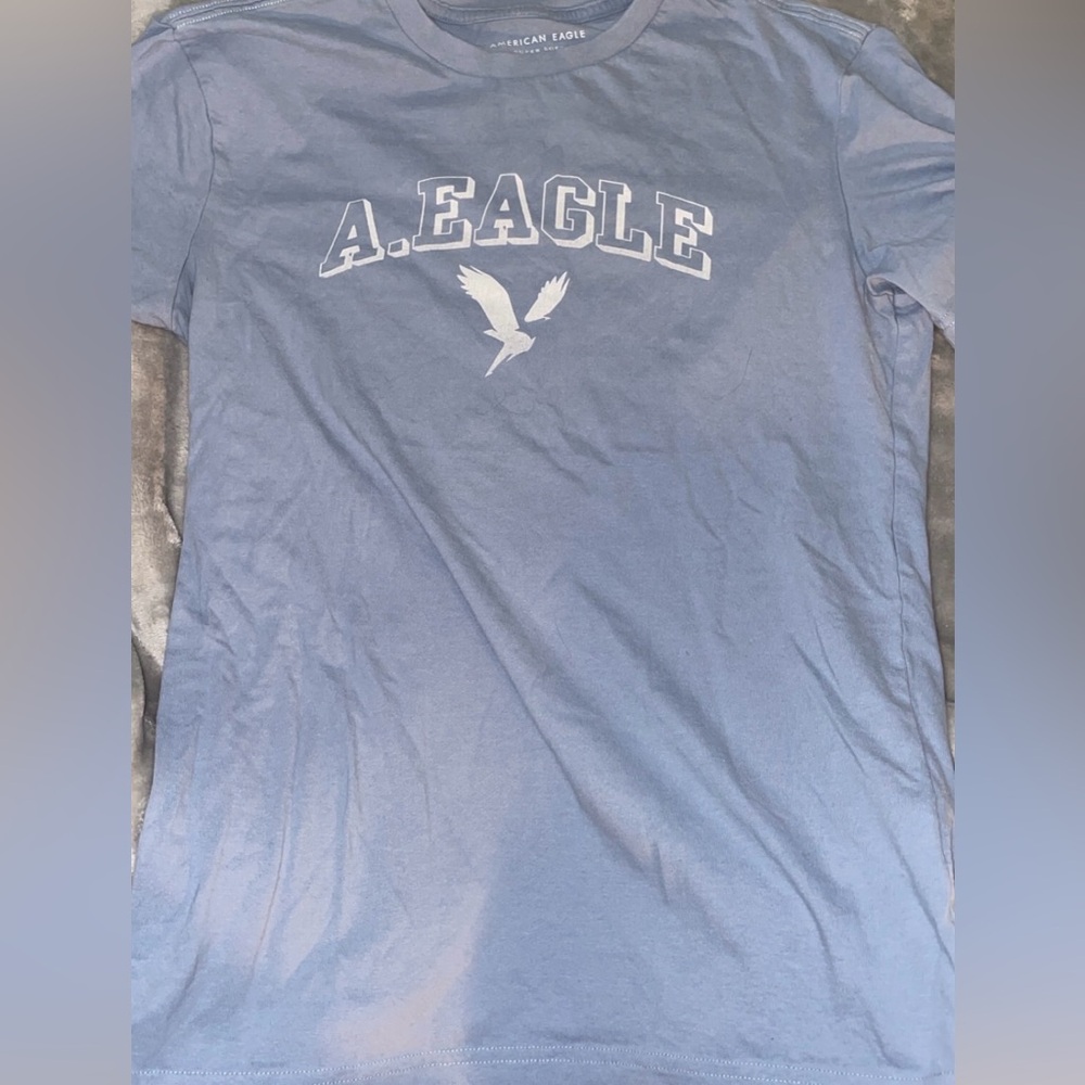 Small light blue American eagle shirt lightly worn